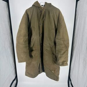 Vintage 50s The Golden Fleece Sherpa Lined B-9 Parka Jacket Size XXL
